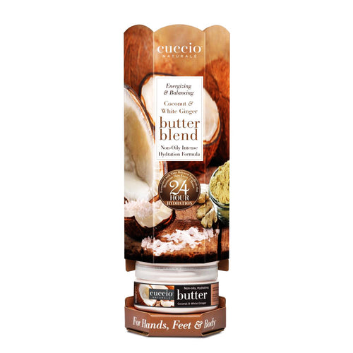 Cuccio Butter Babies Tour 6 pces Noix de coco et gingembre blanc 3326