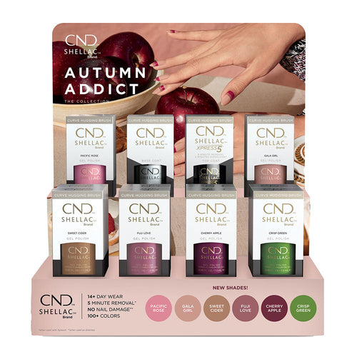 CND Shellac Autumn Addict Présentoir 16 pièces 00823