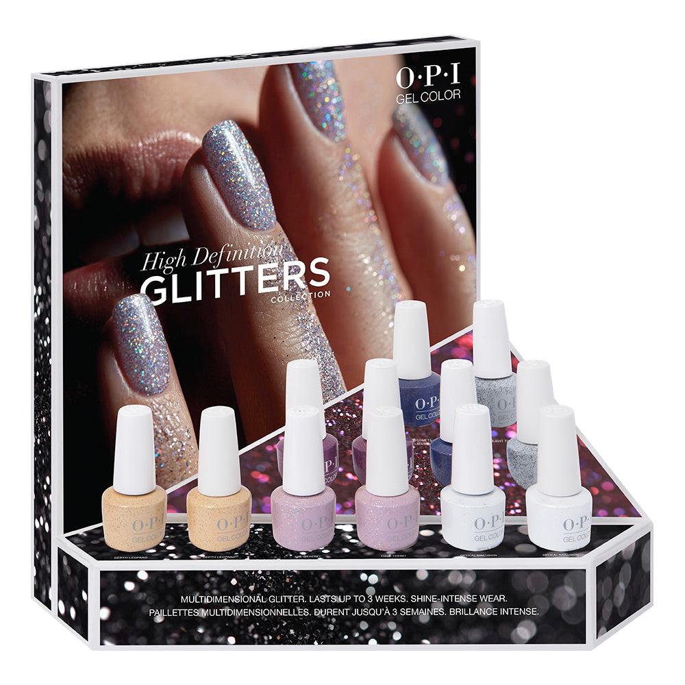 OPI Gelcolor Paillettes Haute Définition Présentoir 12 pièces 25993