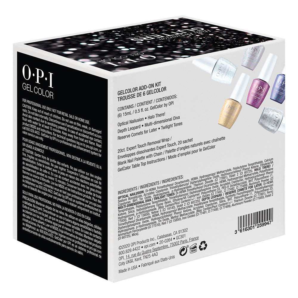 OPI Gelcolor Kit complémentaire paillettes haute définition #1 GC301