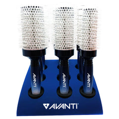 Présentoir de 9 brosses thermiques en céramique Avanti OMBRDSPNOC 02570