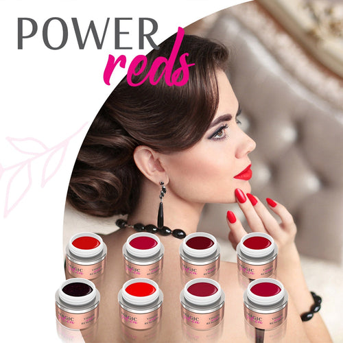 Collection de Peintures Gel Magic Gel System - Rouges Puissants