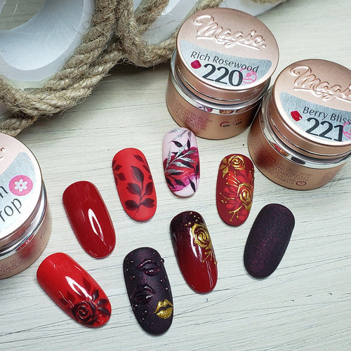 Collection de Peintures Gel Magic Gel System - Rouges Puissants