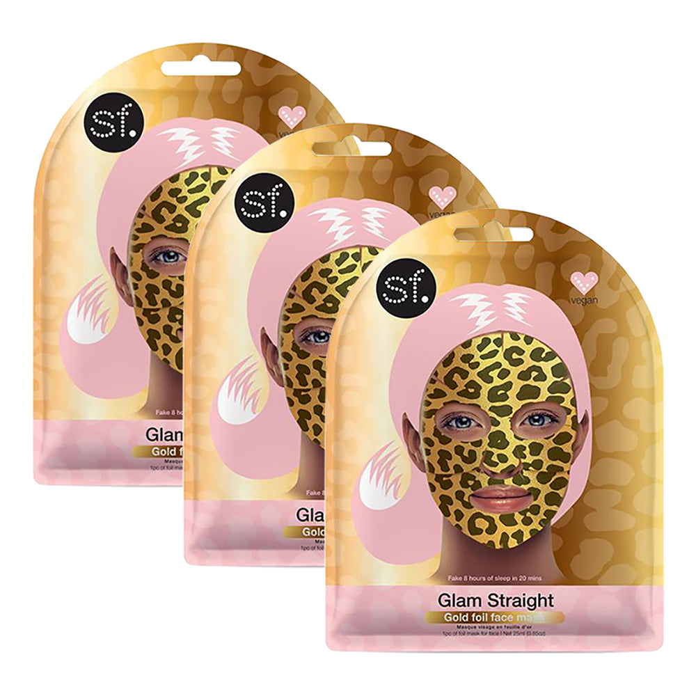 SKINFORUM Glam Straight 3 Gold Face Masks SF020GLAM 20912