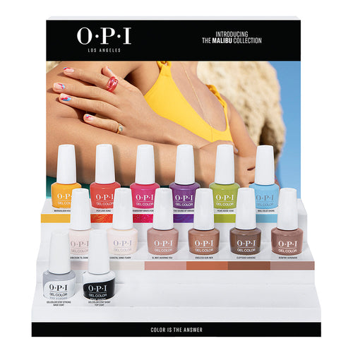 OPI Gelcolor The Malibu Présentoir de comptoir 14 pièces GC310