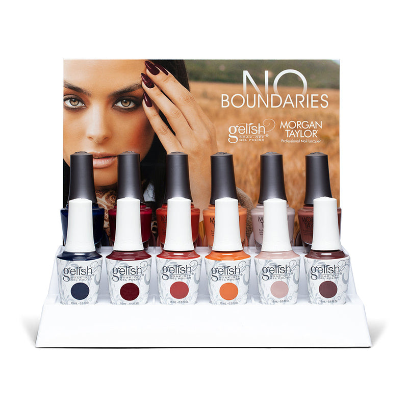 Gelish & Morgan Taylor No Boundaries 12Pcs Display 1130044