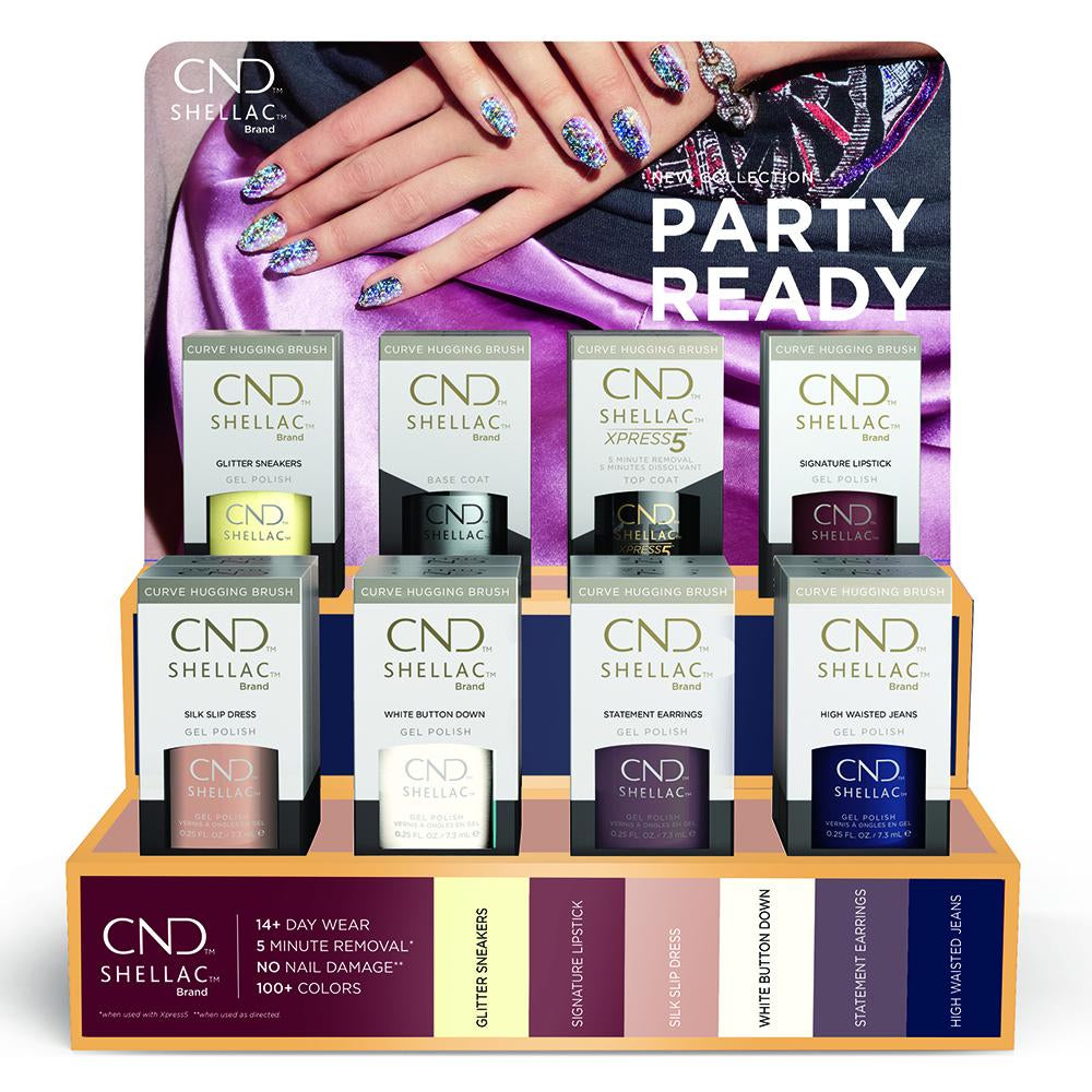 CND Shellac Collection Automne 2021 Présentoir Party Ready 16 pièces