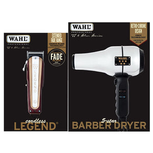 Wahl 5 Star Cordless Legend Clipper & Barber Dryer Duo 50369