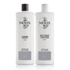 Nioxin1 Duo-pack cheveux naturels clairsemés 1L 32396