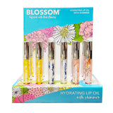 Huile à lèvres hydratante Blossom pailletée 18 pièces BL-LIPOIL18