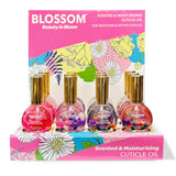 Huile à cuticules parfumée Blossom Floral Présentoir 12 pièces BLCO12