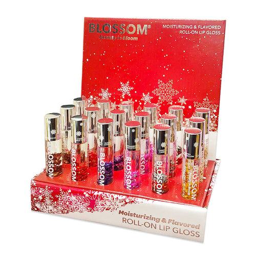 Brillant à lèvres hydratant roll-on Blossom 18 pièces Dis BLLGX18