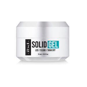 Ibd Soak Off LED Solid Gel Adhesive Clear 0.5 fl oz 37527