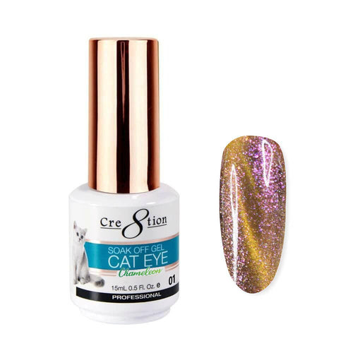 Cre8tion Gel semi-permanent œil de chat Caméléon #01 0916-0571