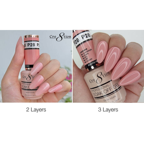 Cre8tion French Collection Gel Soak Off 0.5 oz P28 07090