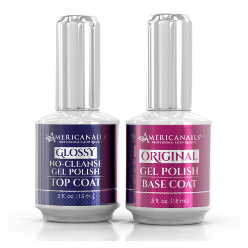 Duo Base et Top Coat Brillant sans Résidu Original Americanails