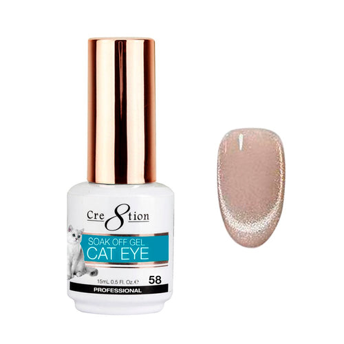 Cre8tion Gel Soak Off Cat Eye Nude 0,5 oz #58 1802