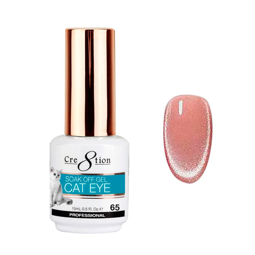 Cre8tion Gel Soak Off Cat Eye Nude 0.5 oz #65 1809