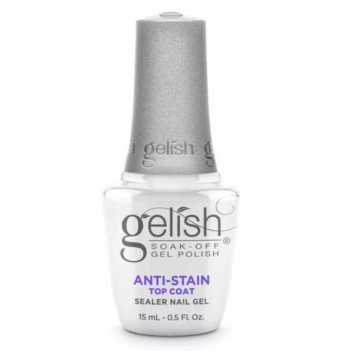 Gelish HEMA Anti-Stain Gel Top Coat 0.5 fl oz/15ml 1148130