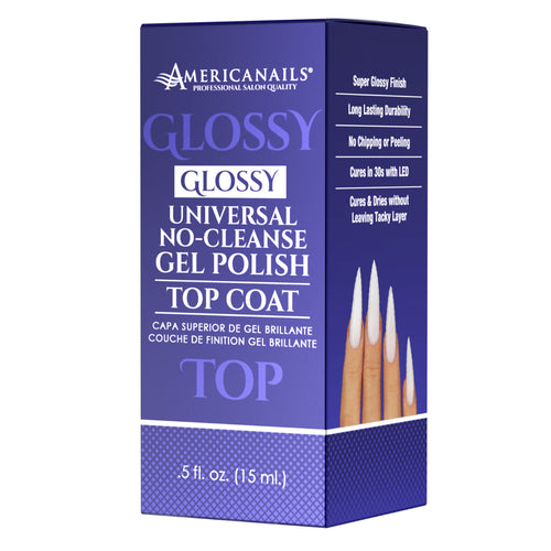 Americanails Top Coat sans nettoyage Fini brillant 0.5ozAMN1017G