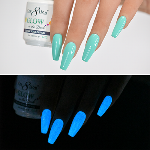 Cre8tion Glow In The Dark 22 Gel Semi-Permanent Soak Off 0.5 fl.oz 0916-0423