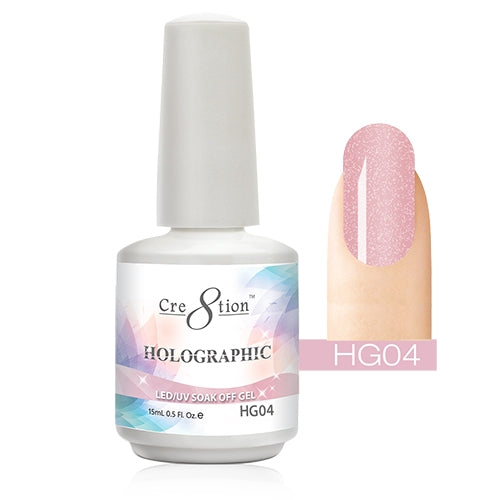 Cre8tion Gel Holographique LED/UV Soak Off 15 ml - HG04