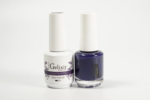 Gelixir Soak Off Gel Set Tout-en-un - Mer Profonde GX075