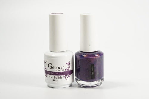 Gelixir Soak Off Gel Set Tout-en-un - Sable Violet GX108