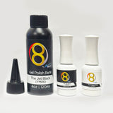 Recharge de vernis gel Aora Le noir de jais 4oz 70204