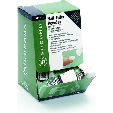 Poudre de remplissage d'ongles Ibd 5 Second - Transparente 3,9 g /0,14 oz 56001
