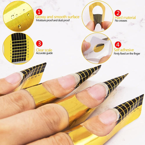 CuccioPRO Acrylic Forms Rectangular 500PK CP15018/00438