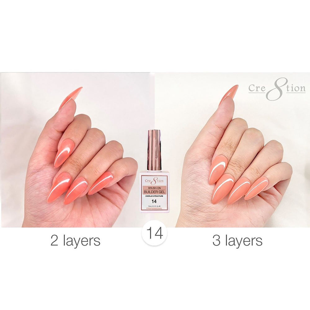 Cre8tion Overlay Brush-on Builder Gel #14 0916-1191