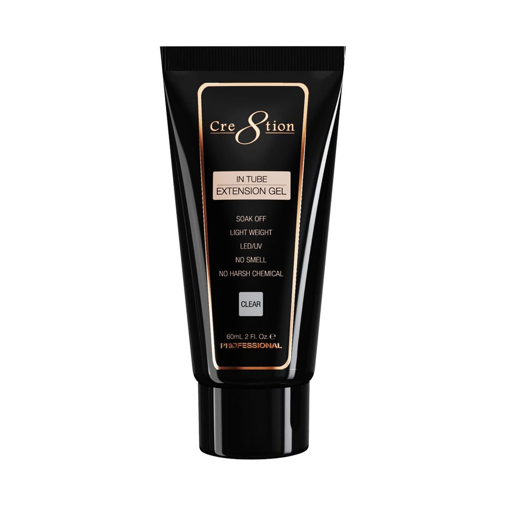Cre8tion LED/UV Soak Off Extension Gel 2 oz - Clear 08236