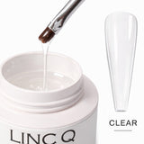 Linc Q No Burn Soak Off Builder Gel 2 fl oz Clear 19573