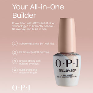 OPI GELevate 4-IN-1 Builder Gel 0.5 oz OPI’m Flawles BIB000