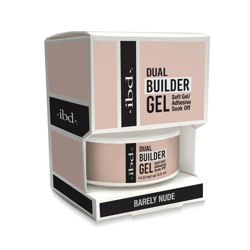 Lot de gels de construction IBD Soak Off Dual Builder Gel - Barely Nude 37437