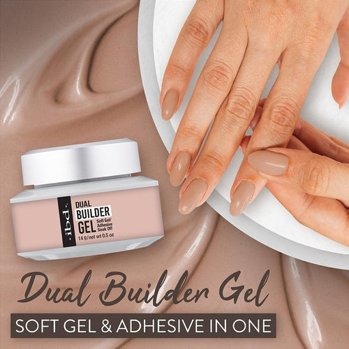 Lot de gels de construction IBD Soak Off Dual Builder Gel - Barely Nude 37437