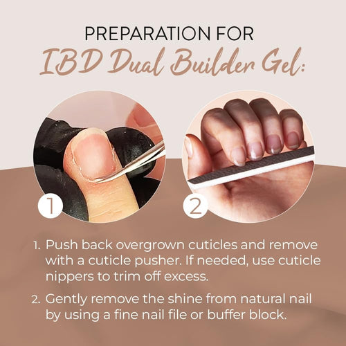 Kit de gels de construction duo IBD Soak Off – Nude froid 37441