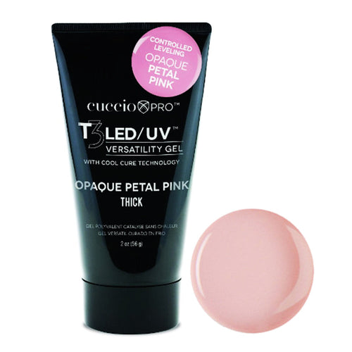 CuccioPRO T3 LED/UV V.Gel 2 oz Rose Pétale Opaque Épais 50160