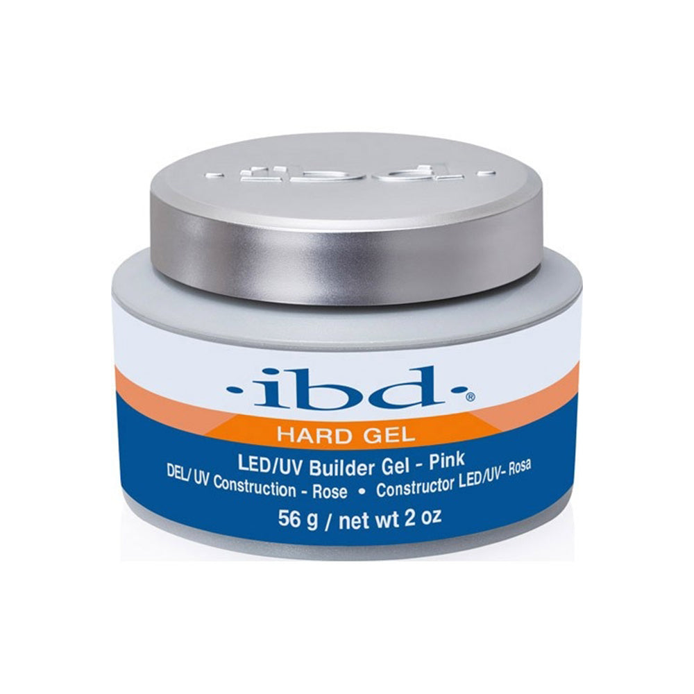 Gel de construction dur Ibd Hard Gel LED/UV - Rose 56g/2 oz #56832