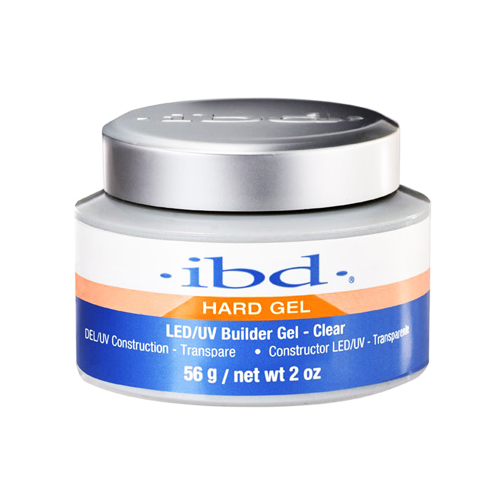 Gel de construction Ibd Hard Gel LED/UV - Transparent 56 g #61178
