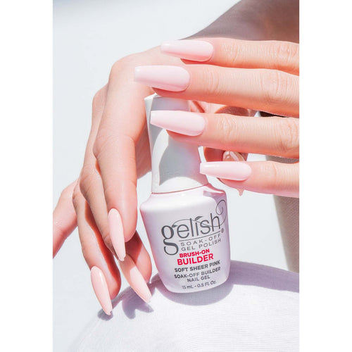 Gel de construction Soak-Off Brush-On Builder Gelish Rose Pâle Translucide 1148154