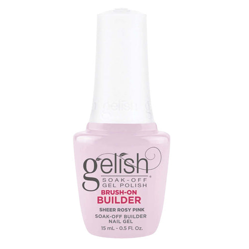 Gelish Soak-Off Brush-On Builder Gel Sheer Rosy Pink 1148155