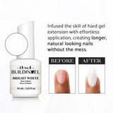 Ibd Gel de construction pour ongles 0.5 fl.oz/14ml Blanc éclatant 62492
