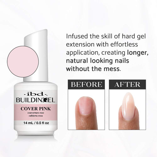 Ibd Building Gel Gel dur 0.5 fl oz/14ml Cover Pink 62494