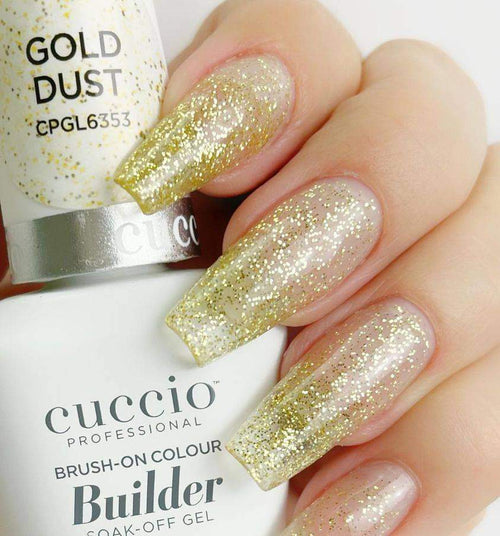 Cuccio LED/UV Gel de Construction au Pinceau 12,7 g - Poussière d'Or CPGL6353