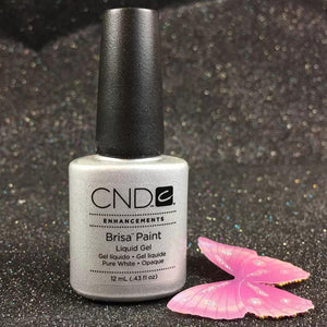 CND Brisa Paint Liquid Gel Pure White Opaque 0.43 oz 08055