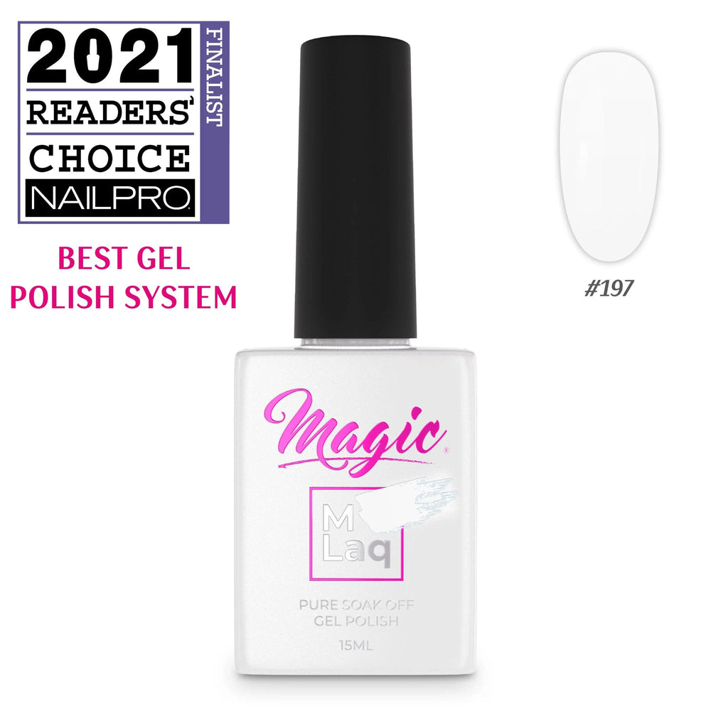 Vernis gel Magic Gel Polish MLaq 15 ml - Blanc Mariage #197