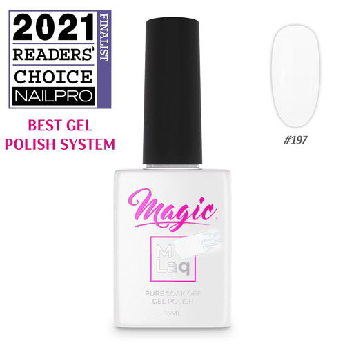 Vernis gel Magic Gel Polish MLaq 15 ml - Blanc Mariage #197