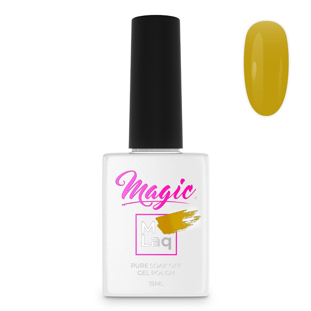 Vernis semi-permanent Magic Gel Polish MLaq 15 ml - Olive dorée #313